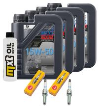 Pacchetto di ispezione 4L 15W-50 + filtro olio + 2x candela per BMW C GT 650 ccm
