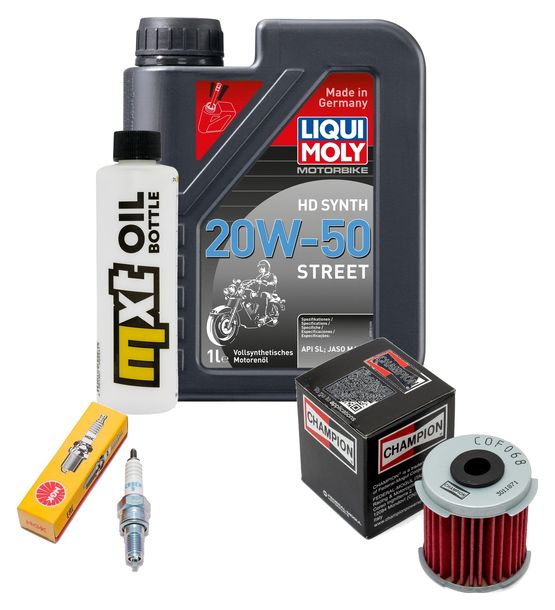 Inspektionspaket 1L 20W-50 + Ölfilter + 1x Zündkerze für Daelim NS II 125 ccm