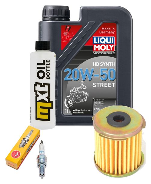Inspektionspaket 1L 20W-50 + Ölfilter + 1x Zündkerze für Daelim NS II 125 ccm