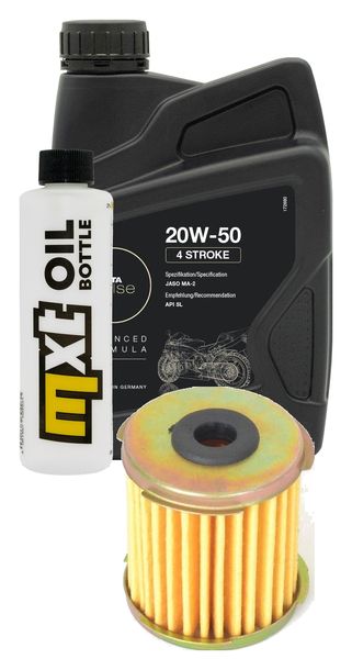 Inspektionspaket 1L 20W-50 + Ölfilter + 1x Zündkerze für Daelim NS II 125 ccm