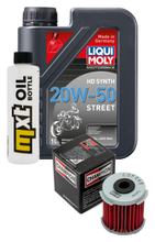 Kit de inspeção 1L 20W-50 + filtro de óleo + 1x vela de ignição para Daelim NS II 125 ccm
