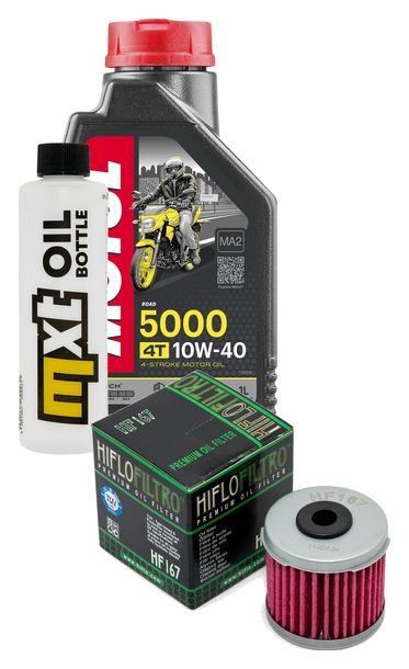 Inspektionspaket 1L 10W-40 + Ölfilter + 1x Zündkerze für Daelim S1 Fi 125 ccm