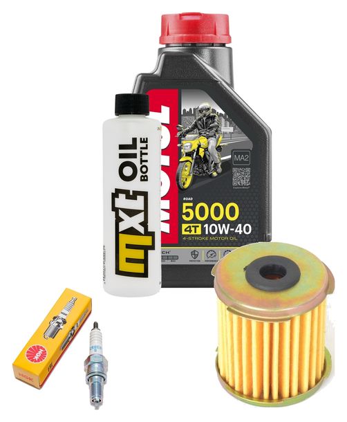Inspektionspaket 1L 10W-40 + Ölfilter + 1x Zündkerze für Daelim S1 Fi 125 ccm