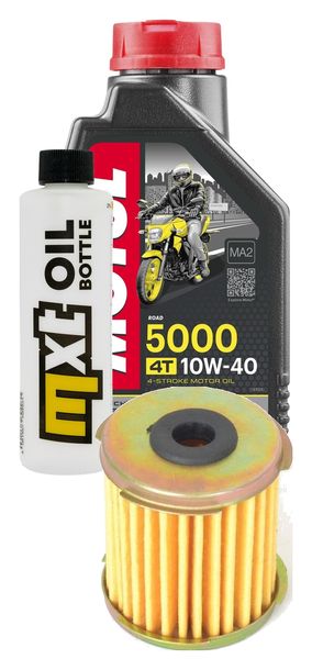 Inspektionspaket 1L 10W-40 + Ölfilter + 1x Zündkerze für Daelim S1 Fi 125 ccm
