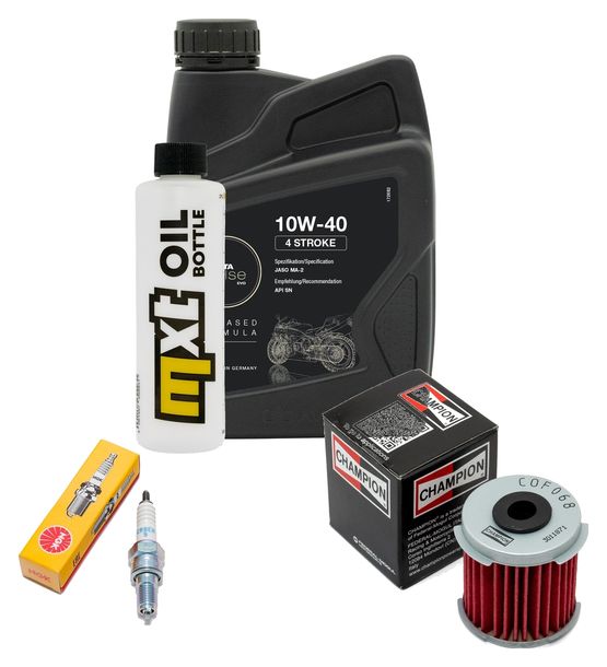 Inspektionspaket 1L 10W-40 + Ölfilter + 1x Zündkerze für Daelim S1 Fi 125 ccm