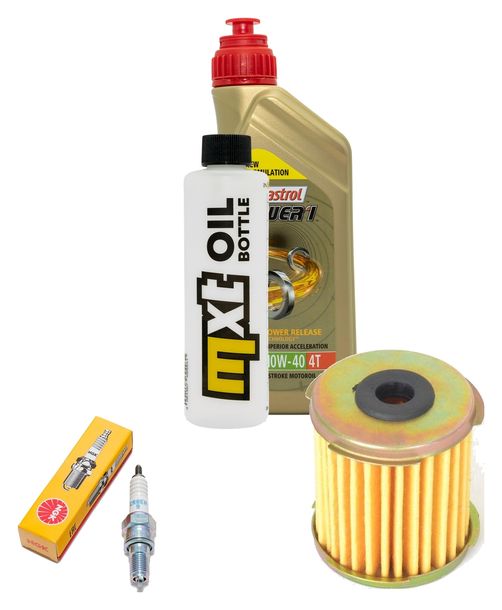 Inspektionspaket 1L 10W-40 + Ölfilter + 1x Zündkerze für Daelim S1 Fi 125 ccm