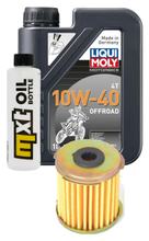 Pacote de Inspeção 1L 10W-40 + Filtro de Óleo + 1x Vela de Ignição para Daelim S1 Fi 125 ccm