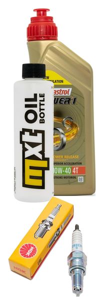 Inspektionspaket 1L 10W-40 + Ölfilter + 1x Zündkerze für Daelim S2 Fi 125 ccm