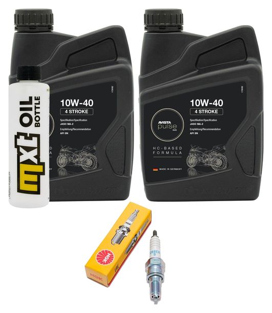 Inspektionspaket 2L 10W-40 + Ölfilter + 1x Zündkerze für Daelim S3 Fi 125 ccm