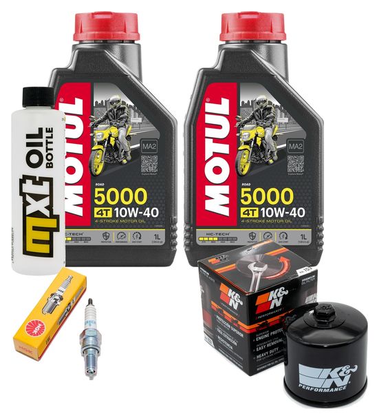 Inspektionspaket 2L 10W-40 + Ölfilter + 1x Zündkerze für Daelim S3 Fi 125 ccm
