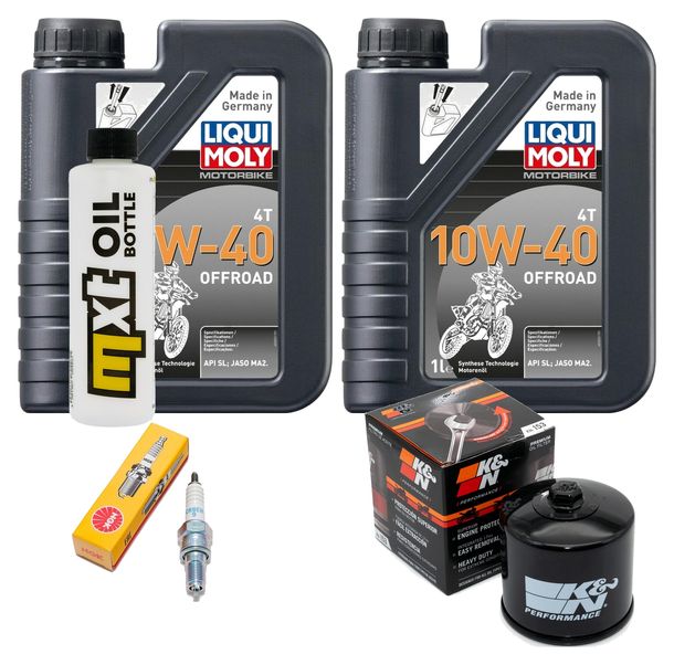 Inspektionspaket 2L 10W-40 + Ölfilter + 1x Zündkerze für Daelim S3 Fi 125 ccm