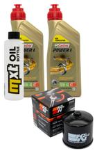 Paquete de inspección 2L 10W-40 + filtro de aceite + 1x bujía para Daelim S3 Fi 125 ccm