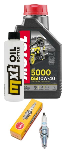 Inspektionspaket 1L 10W-40 + Ölfilter + 1x Zündkerze für Daelim Otello Fi 125 ccm