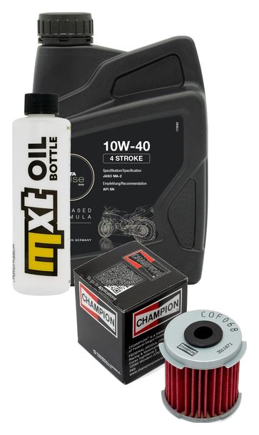 Inspektionspaket 1L 10W-40 + Ölfilter + 1x Zündkerze für Daelim Otello Fi 125 ccm