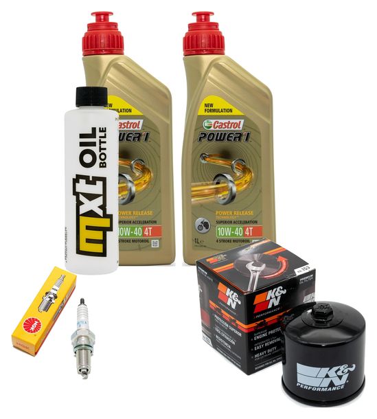 Inspektionspaket 2L 10W-40 + Ölfilter + 1x Zündkerze für Daelim S Fi 300 ccm