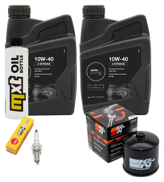 Inspektionspaket 2L 10W-40 + Ölfilter + 1x Zündkerze für Daelim S Fi 300 ccm