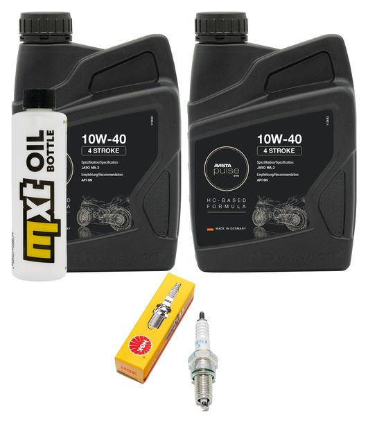 Inspektionspaket 2L 10W-40 + Ölfilter + 1x Zündkerze für Daelim S Fi 300 ccm