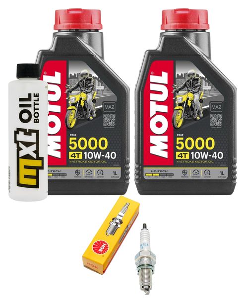 Inspektionspaket 2L 10W-40 + Ölfilter + 1x Zündkerze für Daelim S Fi 300 ccm