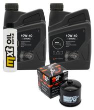 Pacote de Inspeção 2L 10W-40 + Filtro de Óleo + 1x Vela de Ignição para Daelim S Fi 300 ccm