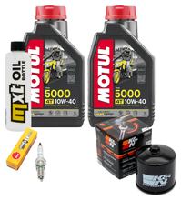 Pacote de Inspeção 2L 10W-40 + Filtro de Óleo + 1x Vela de Ignição para Daelim S Fi 300 ccm