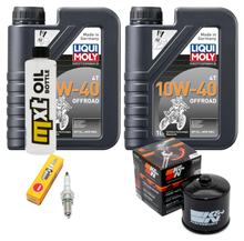 Pacote de Inspeção 2L 10W-40 + Filtro de Óleo + 1x Vela de Ignição para Daelim S Fi 300 ccm