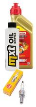 Paquete de inspección 1L 5W-40 + filtro de aceite + 1x bujía para Derbi Boulevard 125 ccm Año 2003