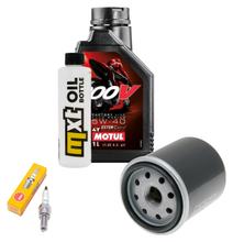 Paquete de inspección 1L 5W-40 + filtro de aceite + 1x bujía para Derbi Boulevard 125 ccm Año 2003