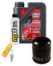 Paquete de inspección 1L 5W-40 + filtro de aceite + 1x bujía para Derbi Boulevard 125 ccm Año 2003