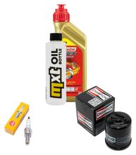 Inspectiepakket 1L 5W-40 + Oliefilter + 1x Bougie voor Derbi Boulevard 125 ccm Bj. 2003