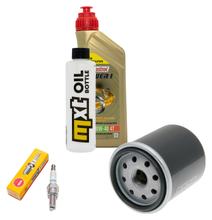 Inspektionspaket 1L 10W-40 + Ölfilter + 1x Zündkerze für Derbi GP1 125 ccm
