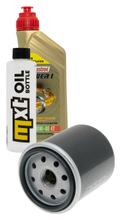 Inspection package 1L 10W-40 + oil filter + 1x spark plug for Derbi GP1 125 ccm