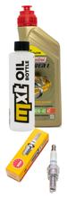 Inspektionspaket 1L 10W-40 + Ölfilter + 1x Zündkerze für Derbi GP1 125 ccm