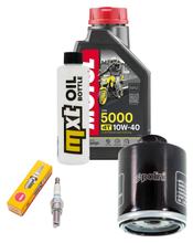 Inspection package 1L 10W-40 + oil filter + 1x spark plug for Derbi GP1 125 ccm