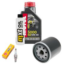 Inspektionspaket 1L 10W-40 + Ölfilter + 1x Zündkerze für Derbi GP1 125 ccm