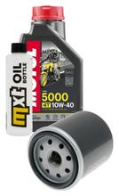 Inspection package 1L 10W-40 + oil filter + 1x spark plug for Derbi GP1 125 ccm