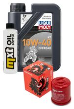 Inspectiepakket 1L 10W-40 + Oliefilter + 1x Bougie voor Derbi GP1 125 ccm