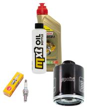 Inspektionspaket 1L 10W-40 + Ölfilter + 1x Zündkerze für Derbi GP1 125 ccm