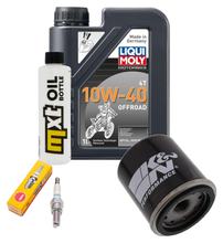 Paquete de inspección 1L 10W-40 + filtro de aceite + 1x bujía para Derbi GP1 125 ccm