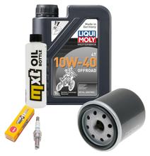 Inspektionspaket 1L 10W-40 + Ölfilter + 1x Zündkerze für Derbi GP1 125 ccm