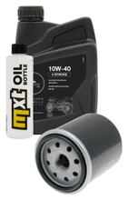 Inspektionspaket 1L 10W-40 + Ölfilter + 1x Zündkerze für Derbi GP1 125 ccm