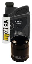 Kit d'inspection 1L 10W-40 + filtre à huile + 1x bougie pour Derbi GP1 125 ccm