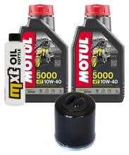 Kit d'inspection 2L 10W-40 + filtre à huile + 1x bougie pour Derbi Rambla 125 ccm