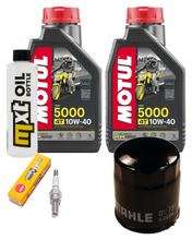 Paquete de inspección 2L 10W-40 + filtro de aceite + 1x bujía para Derbi Rambla 125 ccm