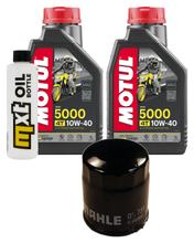 Kit d'inspection 2L 10W-40 + filtre à huile + 1x bougie pour Derbi Rambla 125 ccm