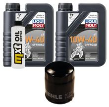 Pacchetto di ispezione 2L 10W-40 + filtro olio + 1x candela per Derbi Rambla 125 ccm
