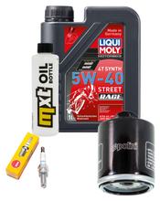 Paquete de inspección 1L 5W-40 + filtro de aceite + 1x bujía para Derbi GP1 250 ccm