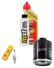 Kit d'inspection 1L 5W-40 + filtre à huile + 1x bougie pour Derbi GP1 250 ccm