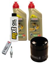Paquete de inspección 2L 10W-40 + filtro de aceite + 1x bujía para Derbi Rambla 250 ccm