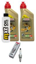 Inspektionspaket 2L 10W-40 + Ölfilter + 1x Zündkerze für Derbi Rambla 250 ccm