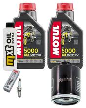 Kit d'inspection 2L 10W-40 + filtre à huile + 1x bougie pour Derbi Rambla 250 ccm